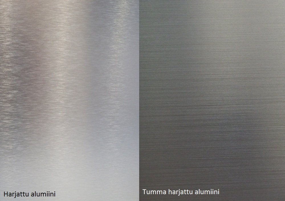 Harjattu alumiini / Tumma harjattu alumiini
